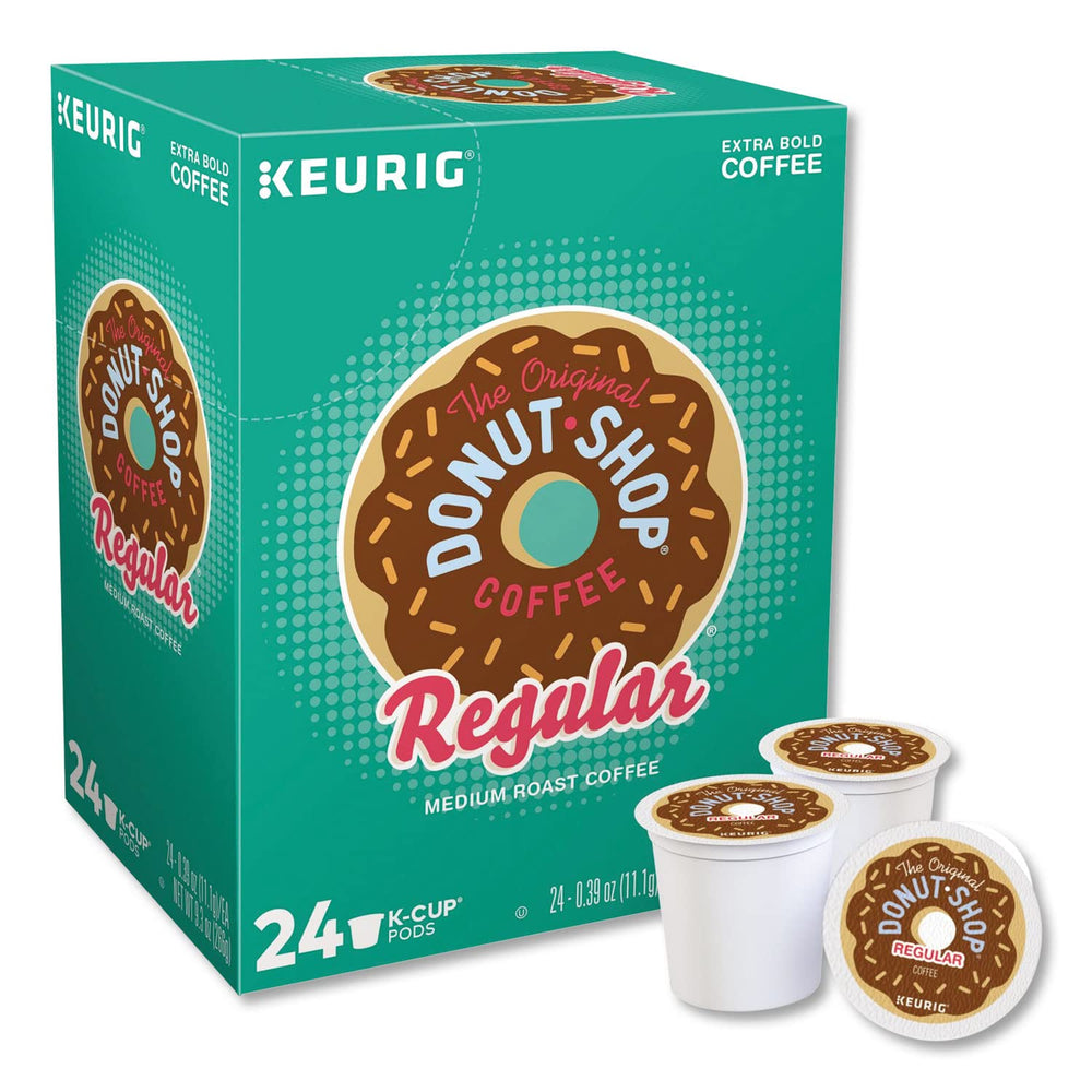 The Original Donut Shop K‑Cup close up highlighting pod filter and consistent brewing benefit