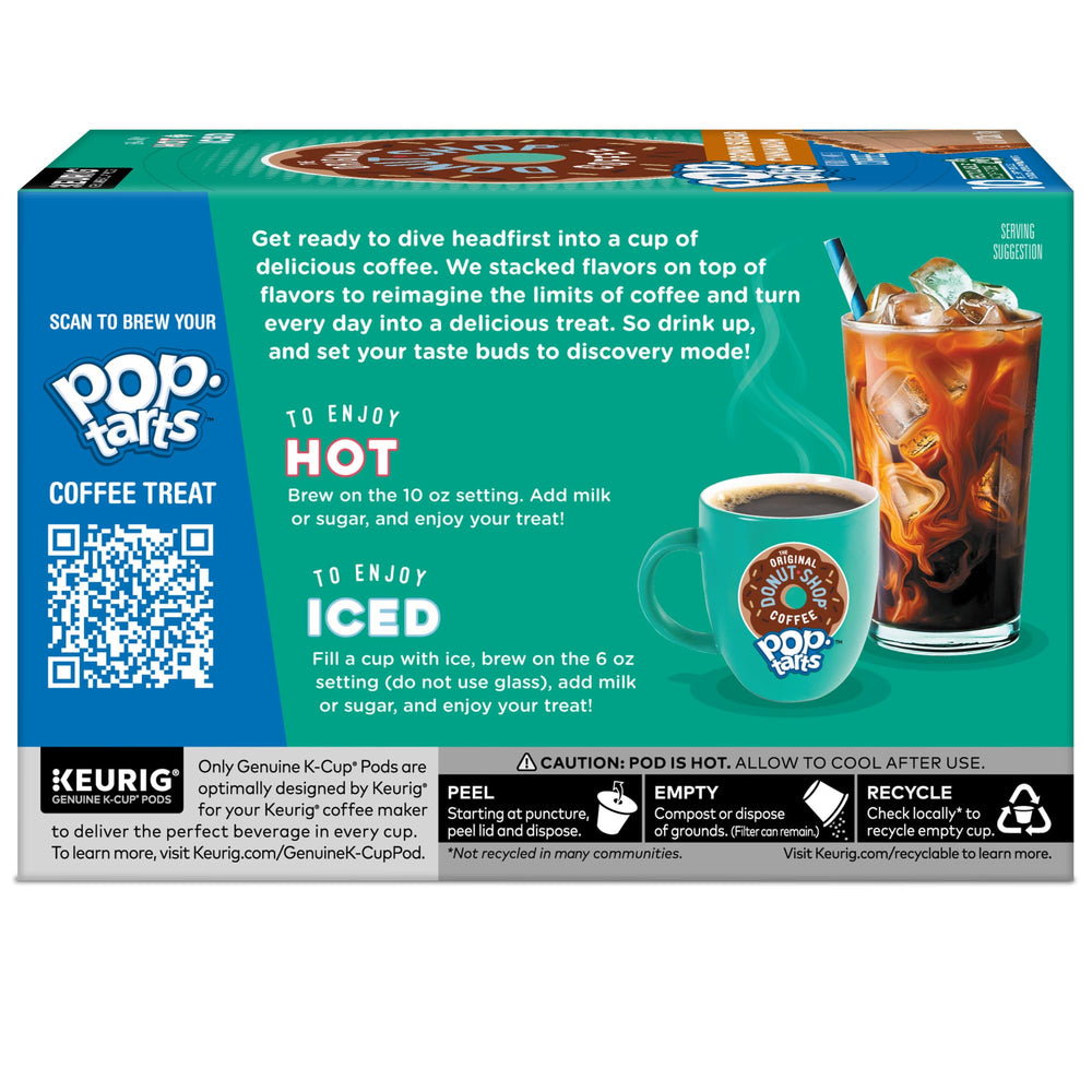 The Original Donut Shop lifestyle breakfast setting pairing pop-tart coffee with pastry