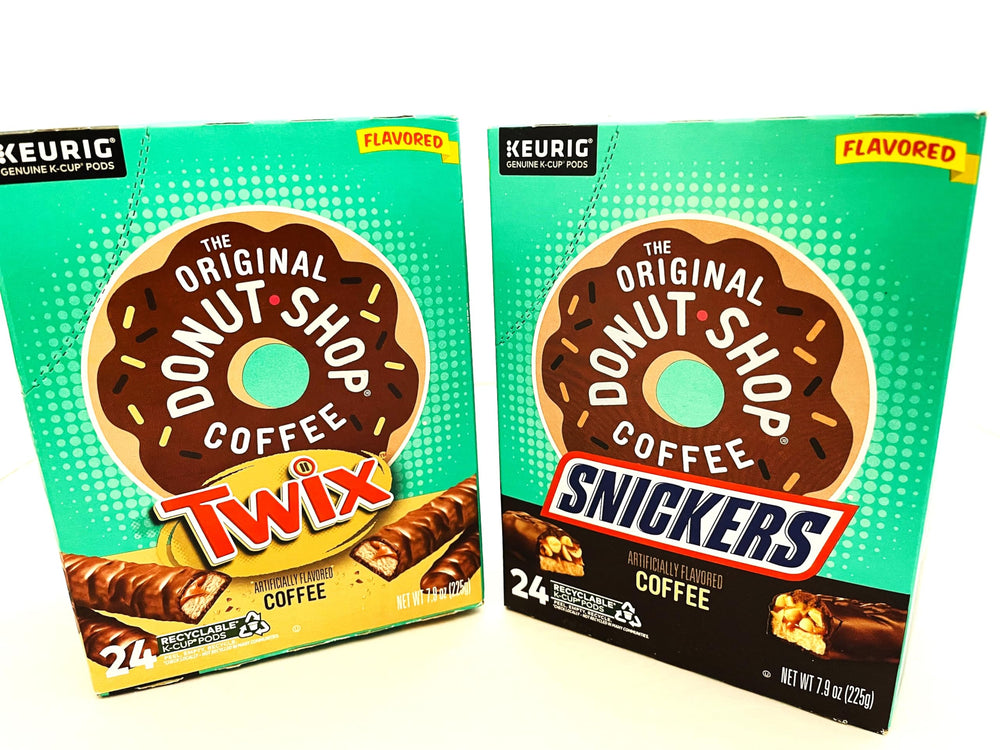 The Original Donut Shop brewed cup with steam, quick candy-inspired coffee enjoyment