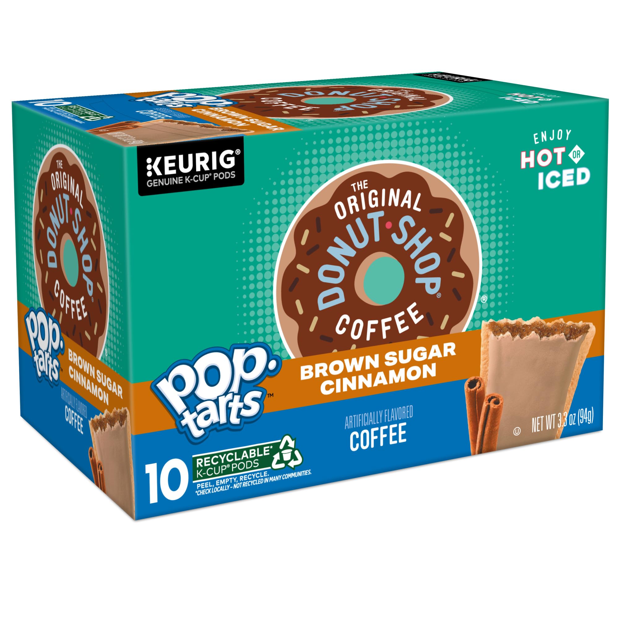 The Original Donut Shop pod compatibility label indicating Keurig compatibility