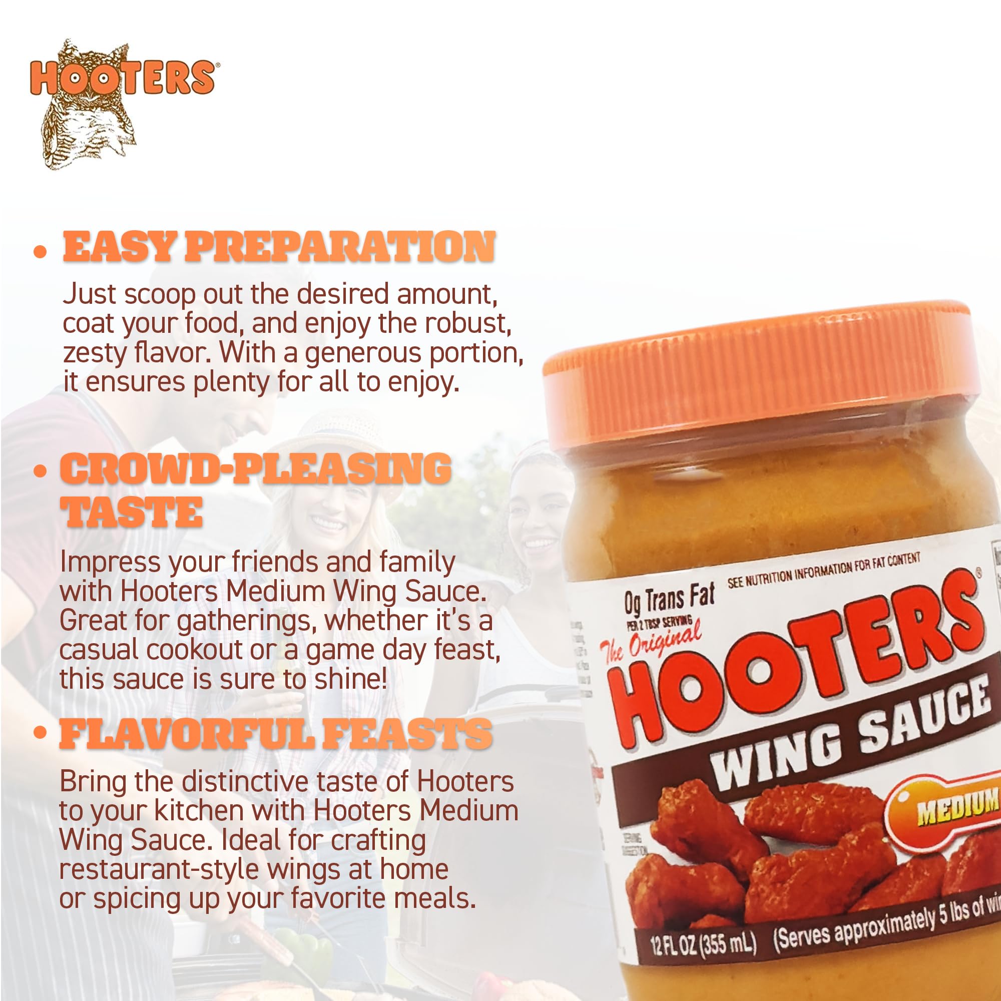 THE ORIGINAL HOOTERS bottle on kitchen counter during serving suggesting easy use at gatherings
