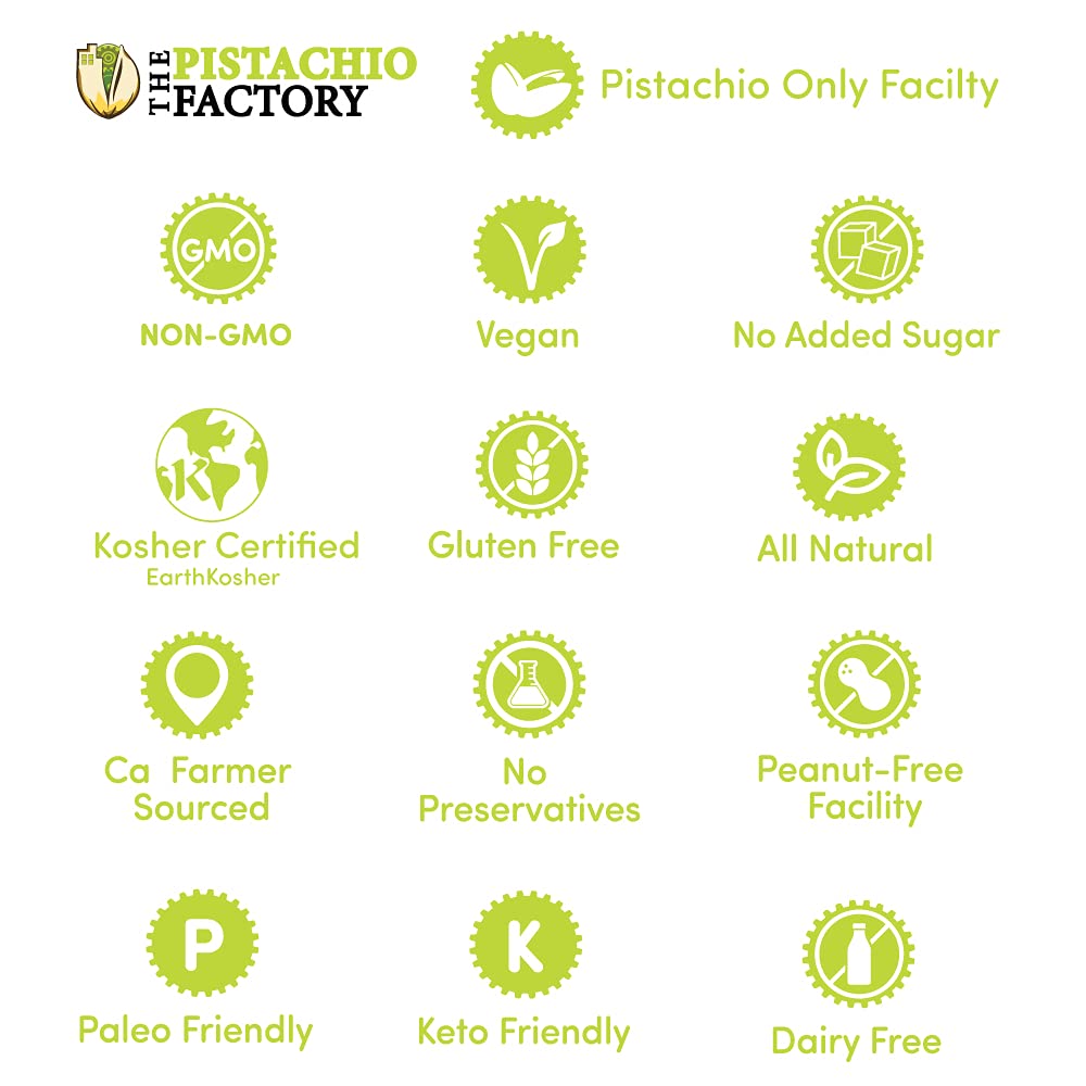 The Pistachio Factory open jar texture close-up shows silky paste and easy mixing benefit