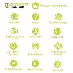 The Pistachio Factory open jar texture close-up shows silky paste and easy mixing benefit