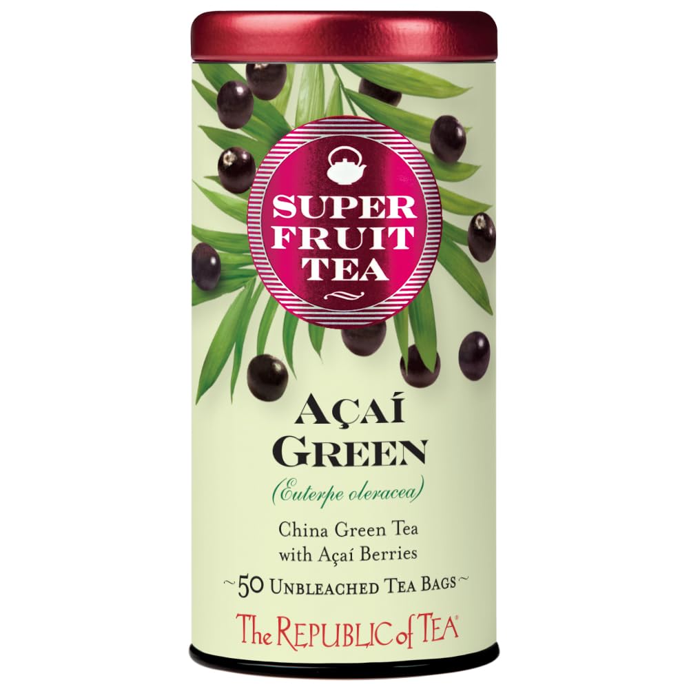 The Republic of Tea front packaging showing product and benefits