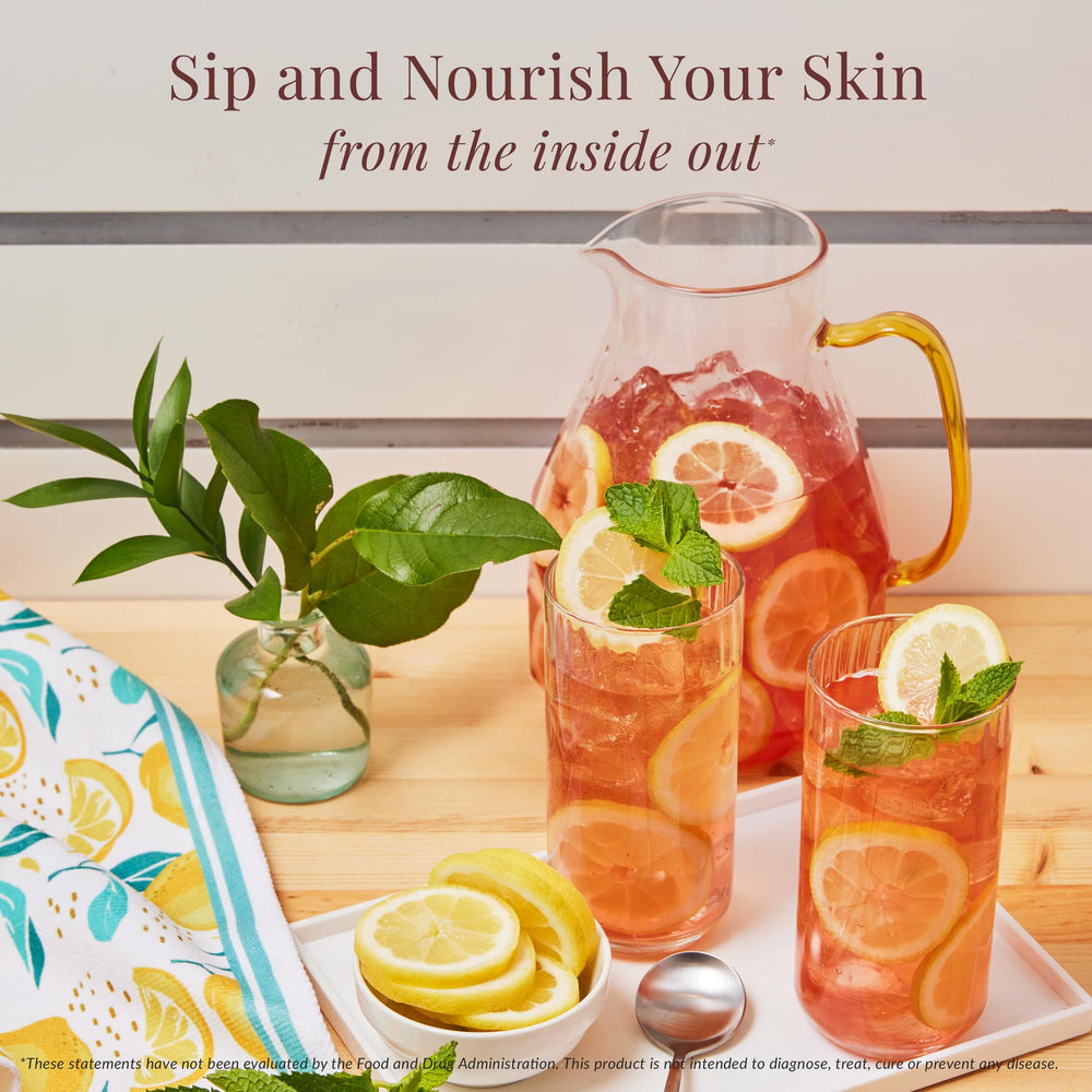 The Republic of Tea serving iced tea over ice in a casual setting for entertaining ease