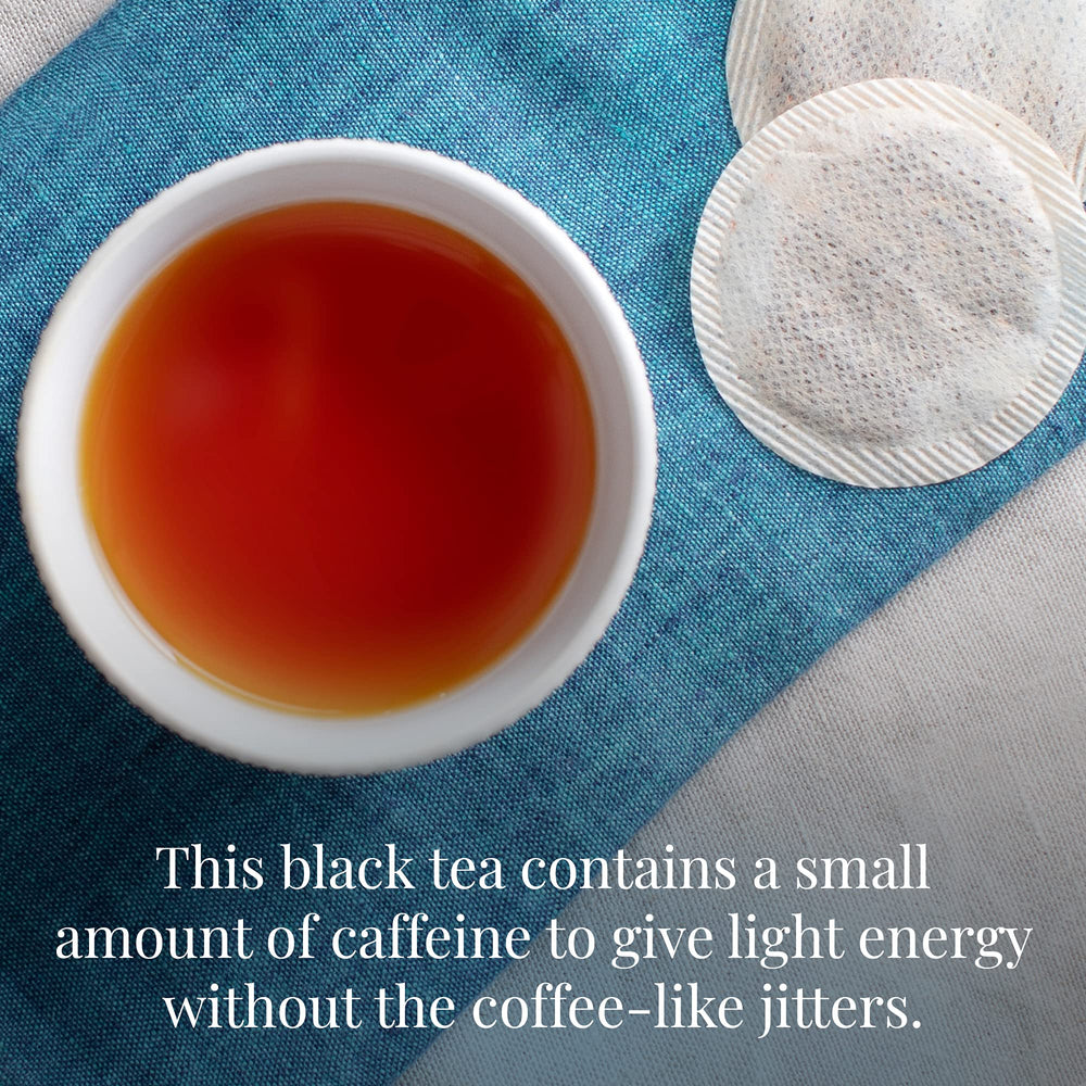 The Republic of Tea pouring boiling water over tea bag to extract aroma and full flavor quickly