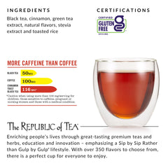 The Republic of Tea toasted rice and cinnamon close detail adding toasty flavor