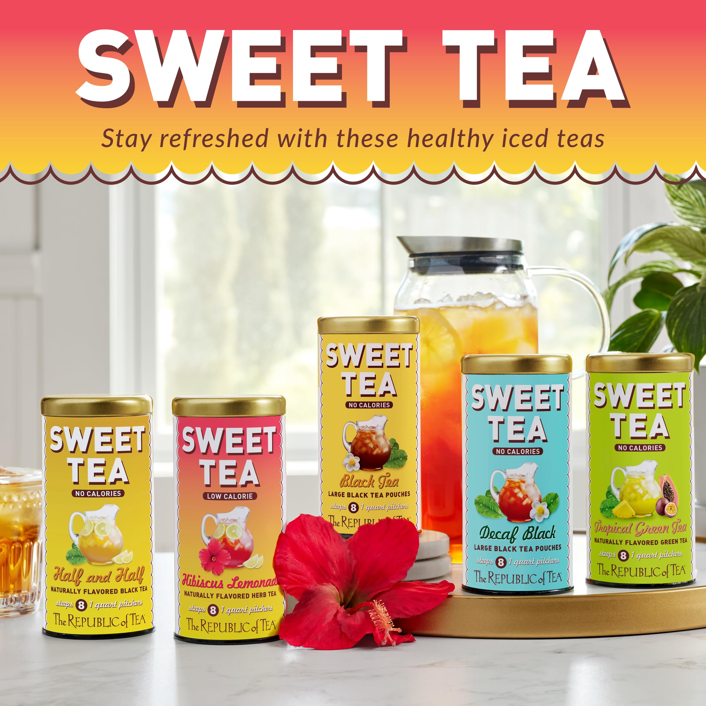 The Republic of Tea iced tea at a picnic illustrating ready-to-serve lifestyle appeal