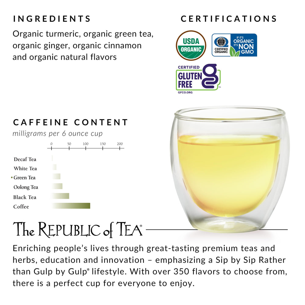 The Republic of Tea served on a wooden table in a cozy setting, suggests everyday ritual