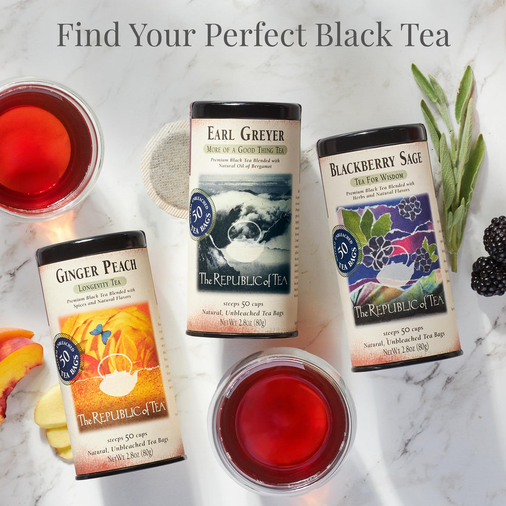 Pitcher of iced Passion Fruit Papaya tea by The Republic of Tea in a summer setting for refreshment