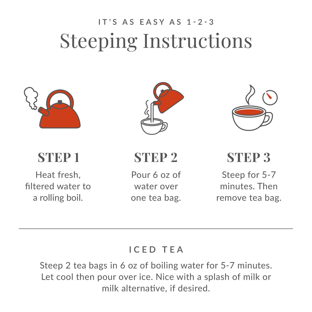 The Republic of Tea individually wrapped tea bag wrapper detail for freshness and portability