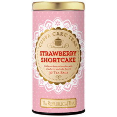 The Republic of Tea front packaging showing 36-count box and dessert-inspired branding