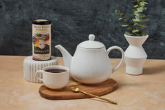 The Republic of Tea tea bag close-up highlighting convenient single-serve brewing