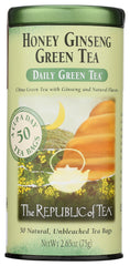 The Republic of Tea tea bag interior with leaves showing natural ingredients