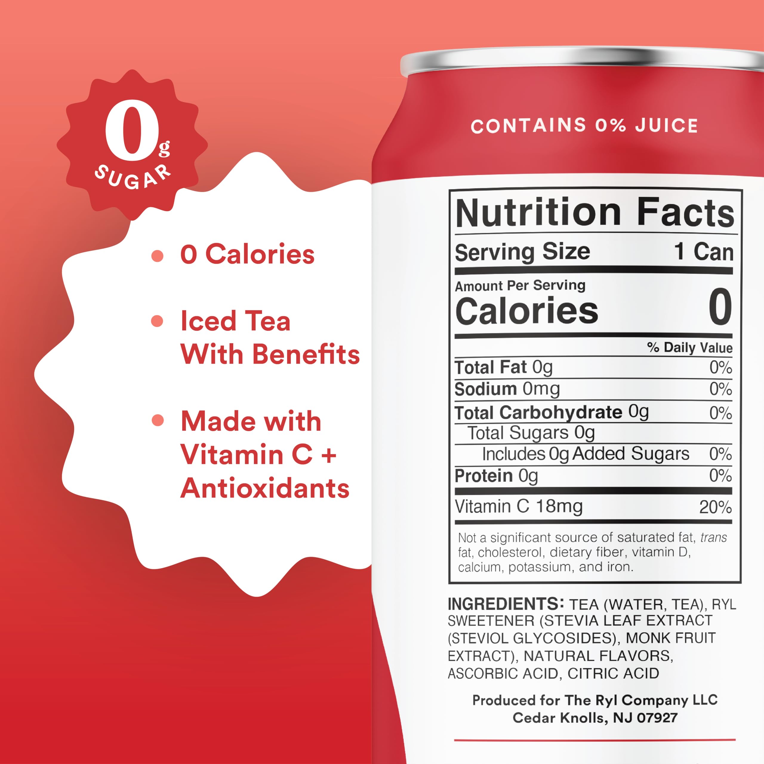 The Ryl Co raspberry can top open ready to pour, illustrating easy on-the-go refreshment