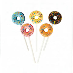 The Snackery front packaging showing 100 wrapped donut lollipops for easy gifting
