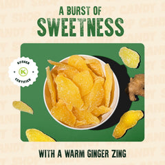 The Snackery ginger slices in hand showing portion size convenience