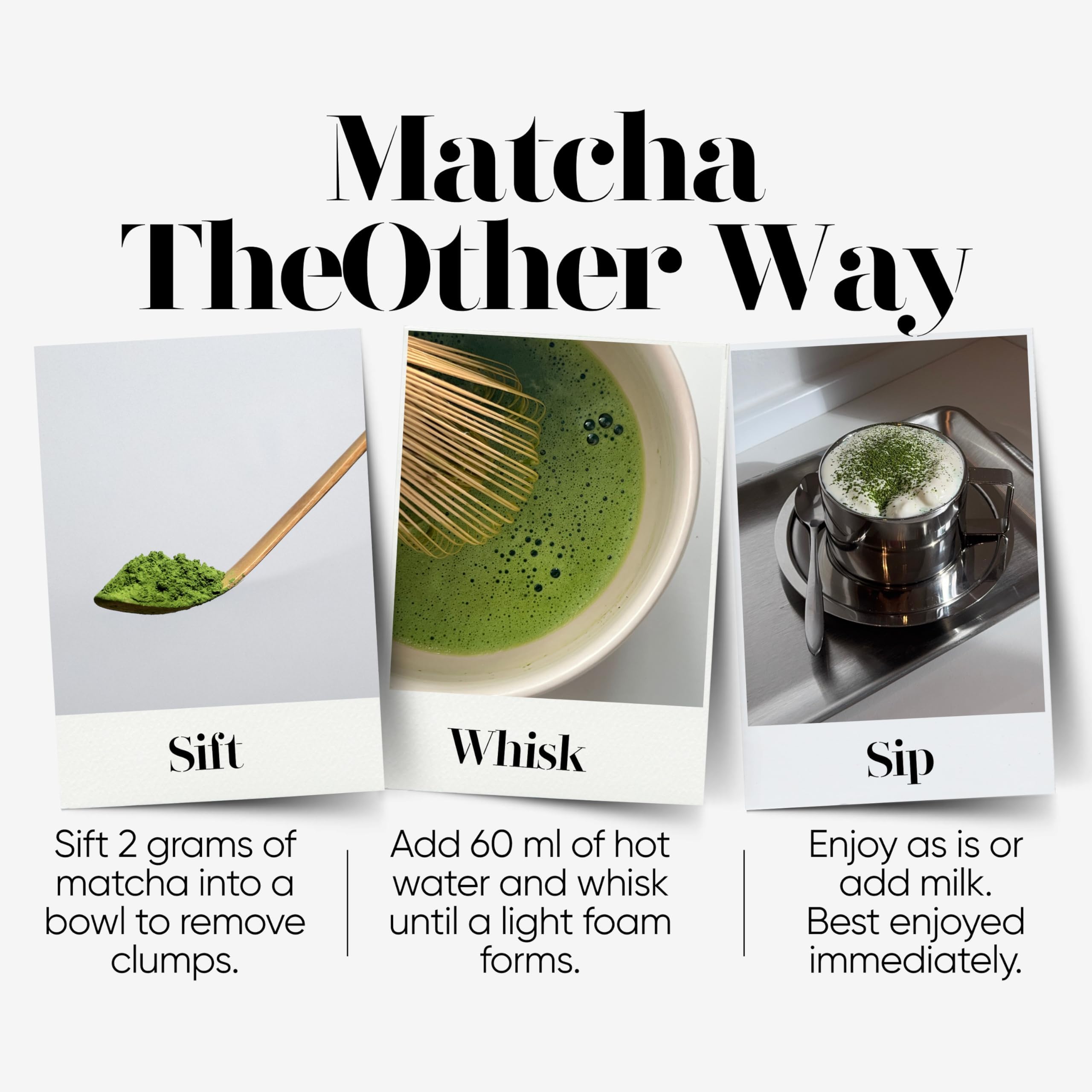 Teaspoon measuring The Other Like No Other powder for consistent servings
