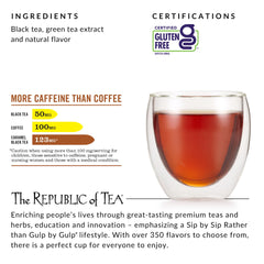 Glass of iced HiCAF Caramel Black Tea demonstrating refreshing chilled option benefit