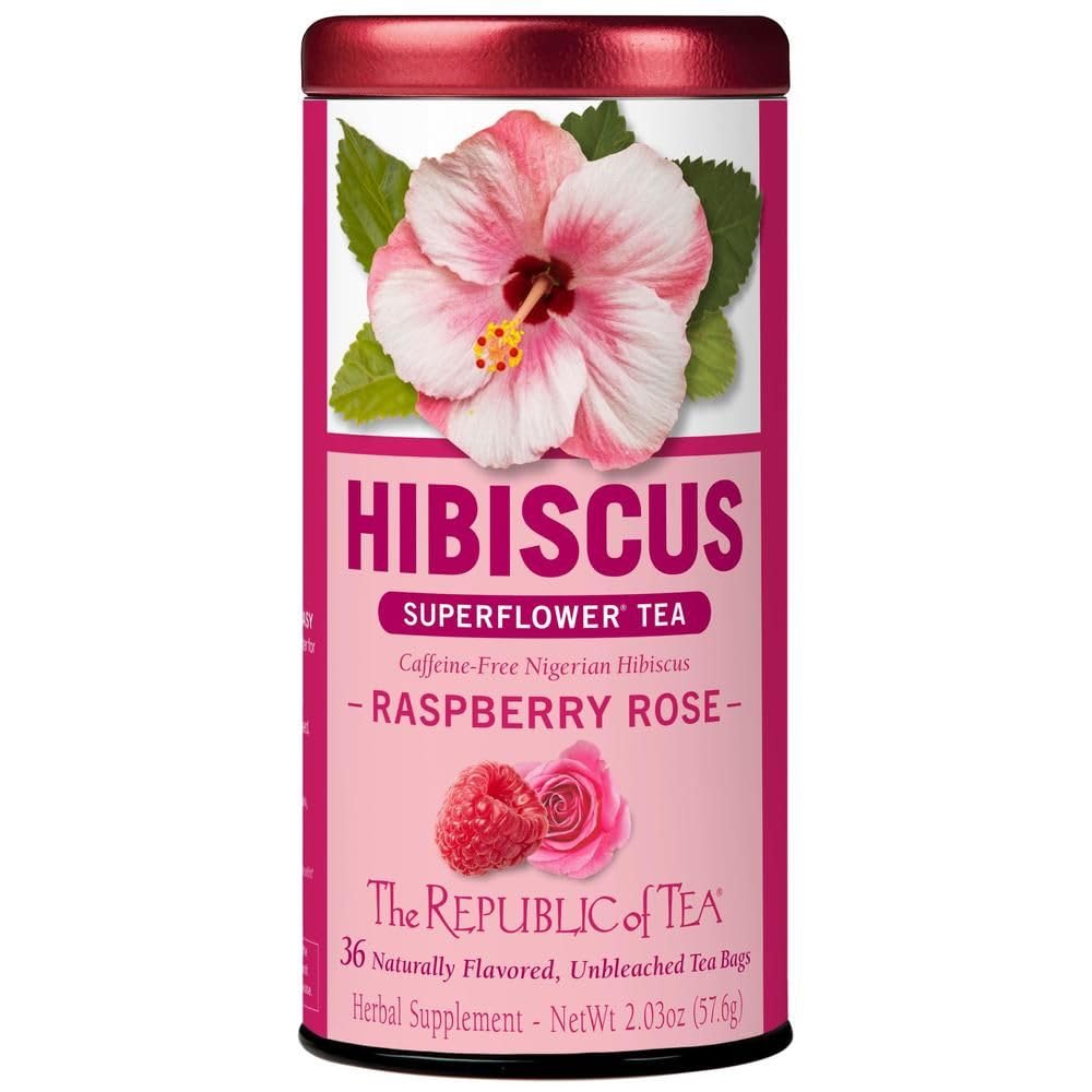 The Republic of Tea front packaging showing 36-count box and vibrant design for quick identification and convenience