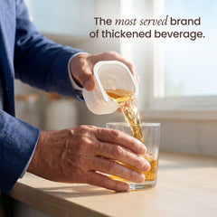 Thick & Easy single 4 fl oz cup top view demonstrating sealed portion