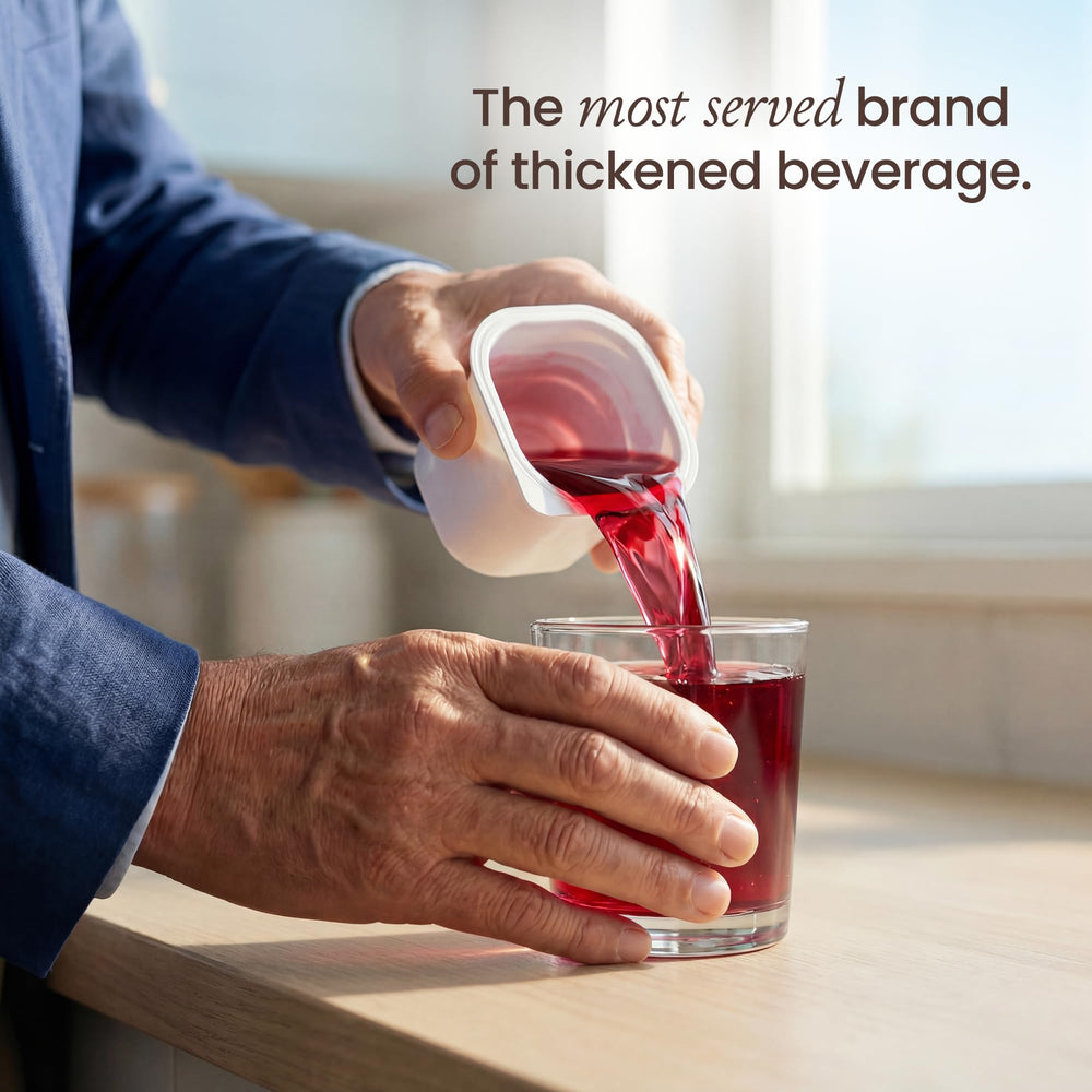 Thick & Easy open 4 fl oz cup ready to serve for easy portion control