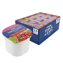 Thick & Easy front packaging showing 24 cups and IDDSI Level 2 convenience