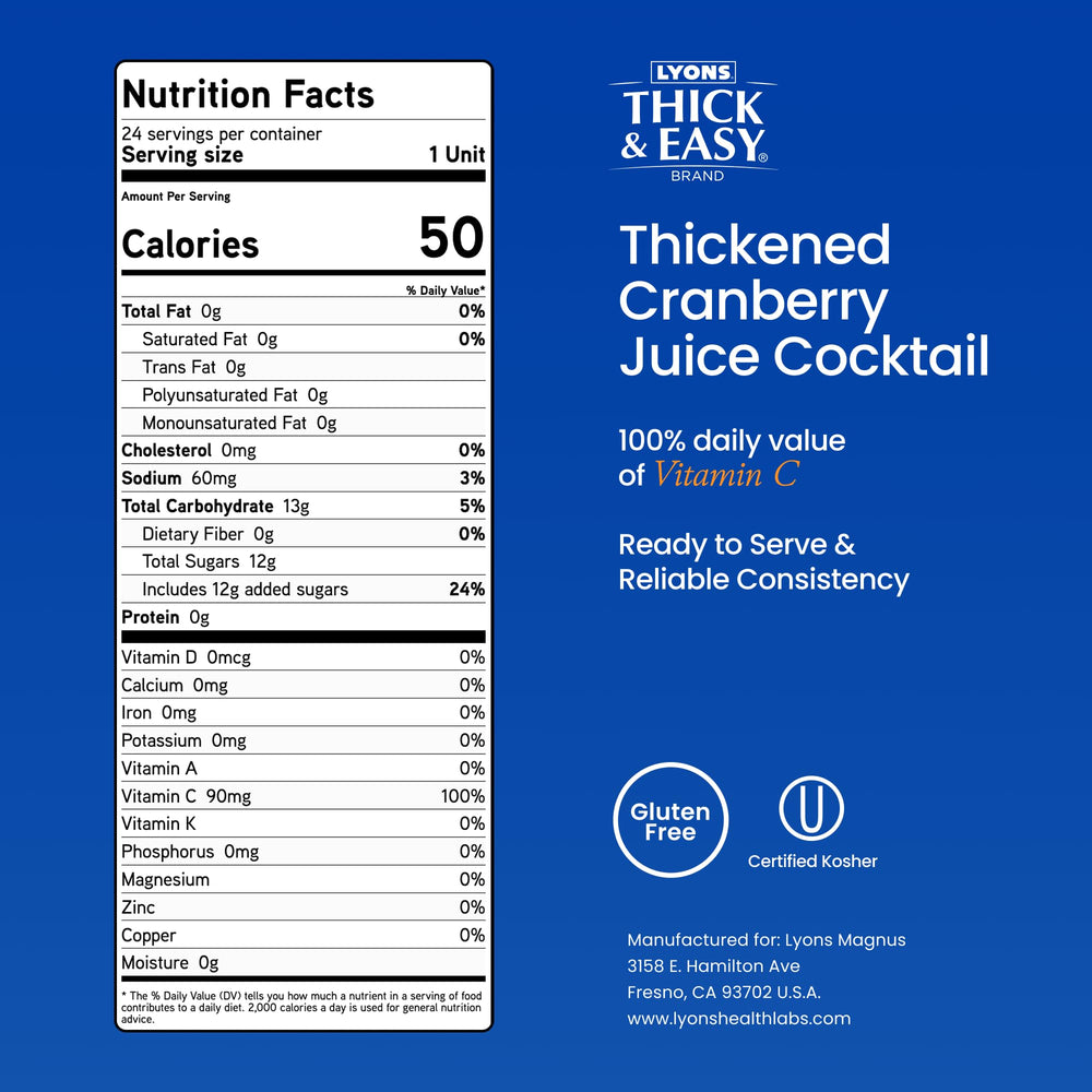 Thick & Easy cup next to measuring cup for visual 4 fl oz size confirmation and portioning