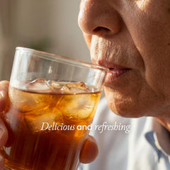 Thick & Easy close-up of beverage texture demonstrating consistent mildly thick nectar