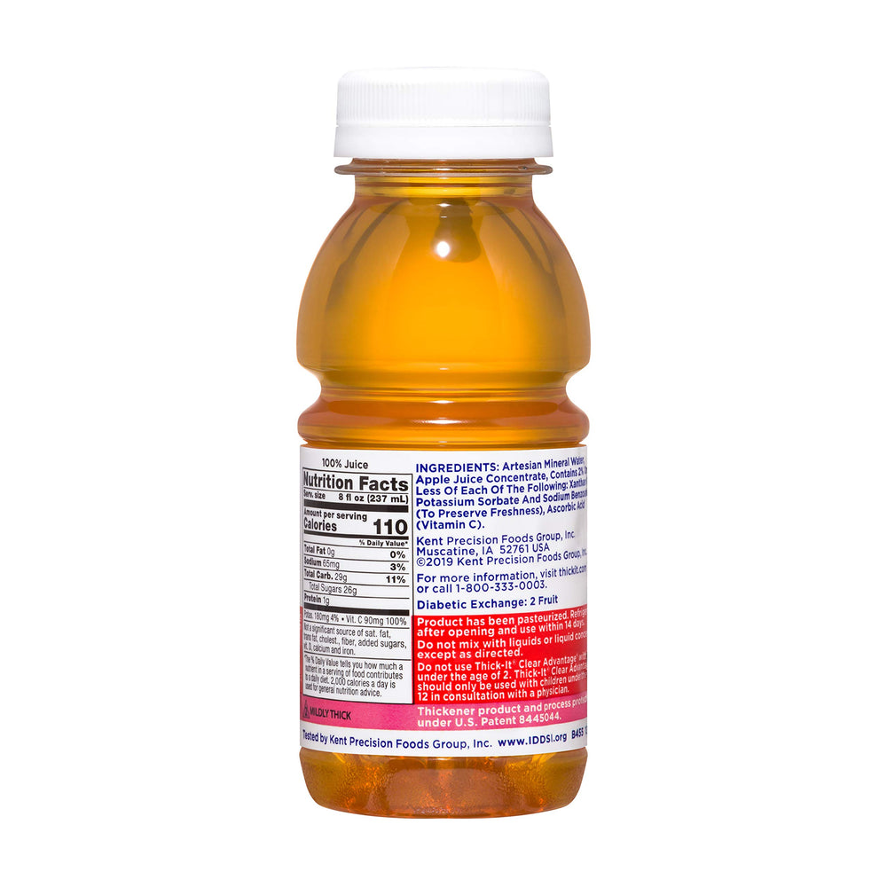 Thick-It label and nutrition facts showing ingredients and vitamin C benefit