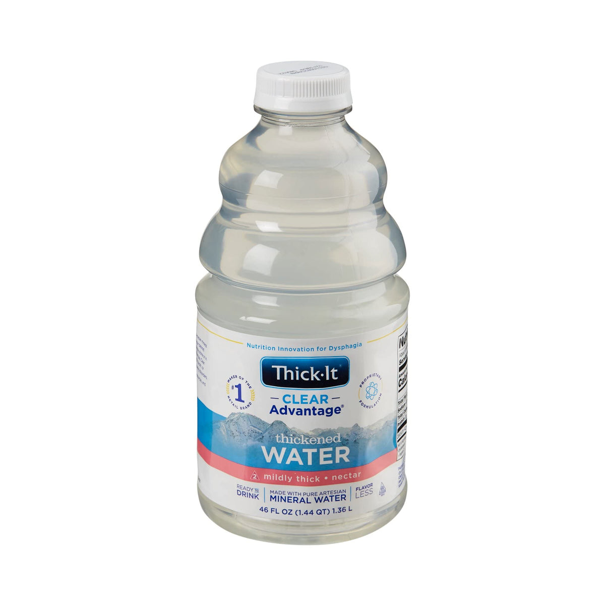 Thick-It bottle front packaging showing product size and clarity benefit