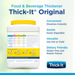 Scoop measuring Thick-It powder for consistent, repeatable thickness