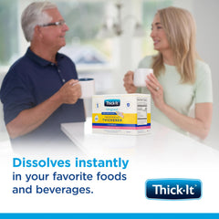 Thick-It thickened coffee in a cup illustrating easy beverage use