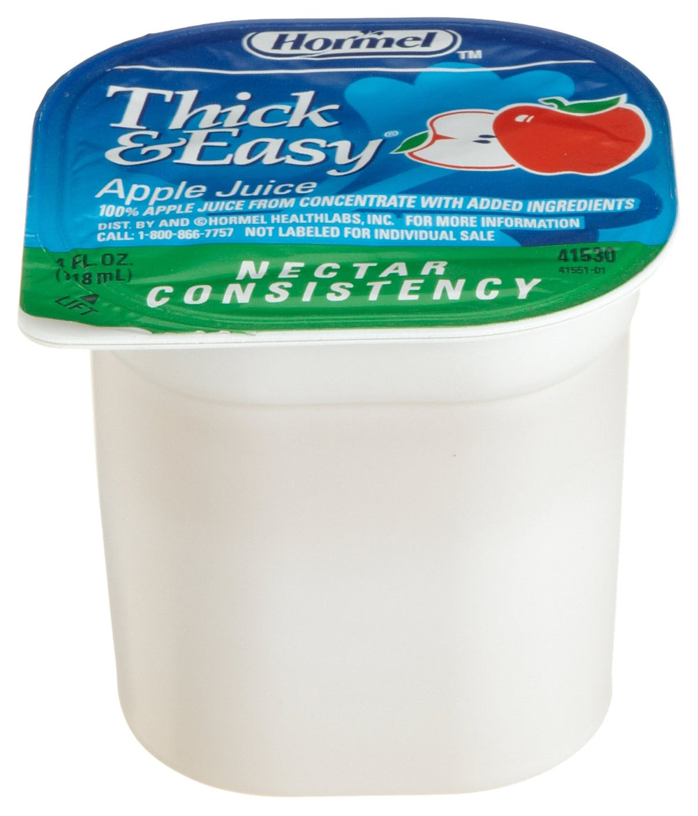 Thick & Easy cup held in hand demonstrating portion control and easy handling