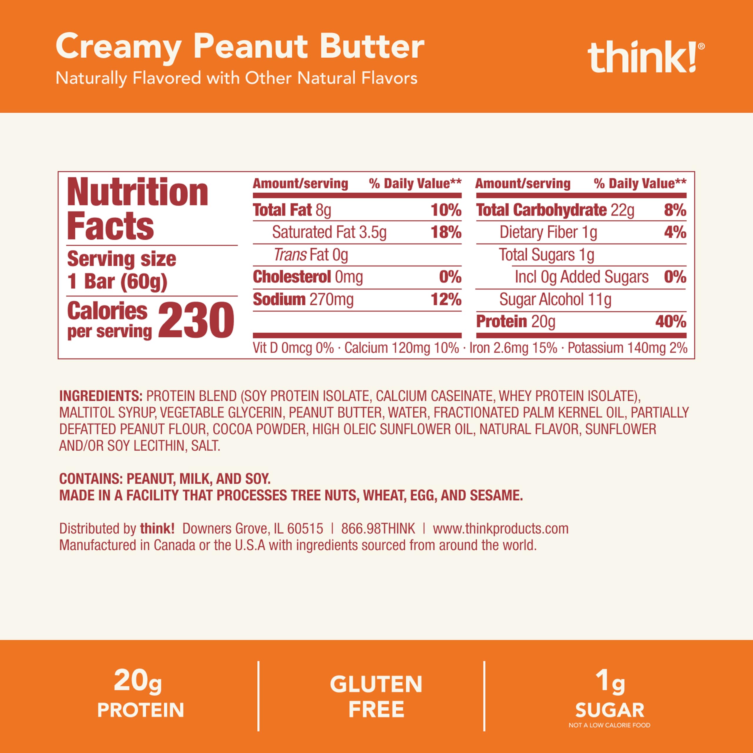 thinkThin individually wrapped bar in hand shows portability benefit