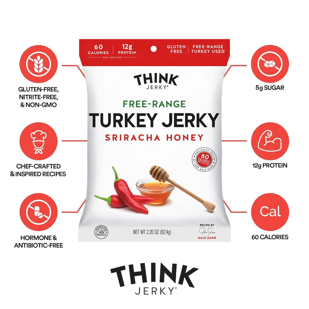 Think Jerky close-up of turkey slices highlighting lean texture and flavor