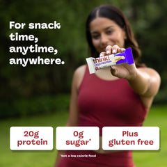 think! nutrition label view emphasizing 20g protein and 0g sugar for informed shoppers