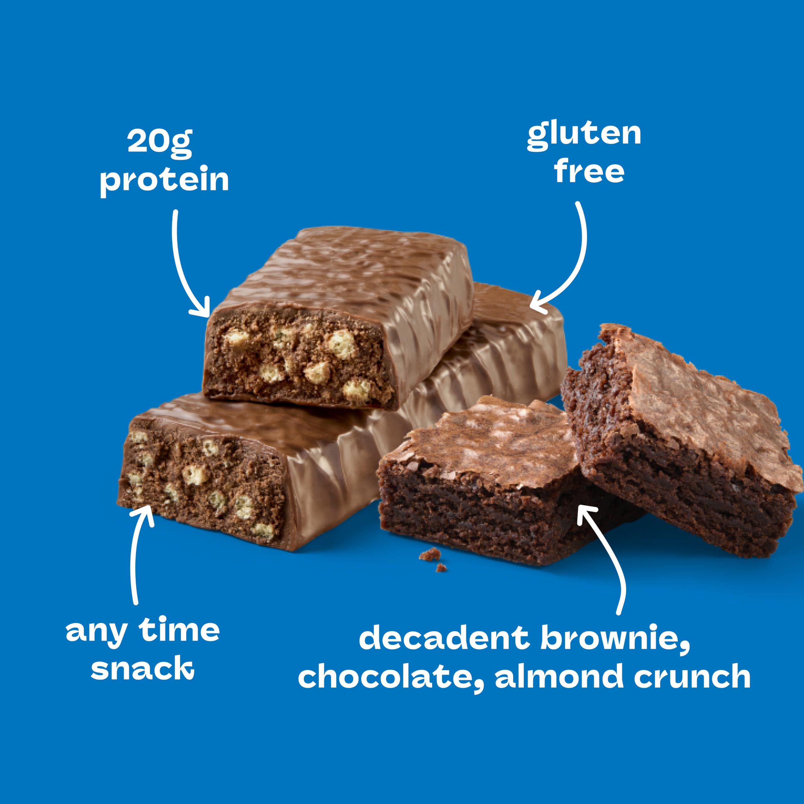 thinkThin bar cross-section highlighting almond pieces and crunchy texture benefit