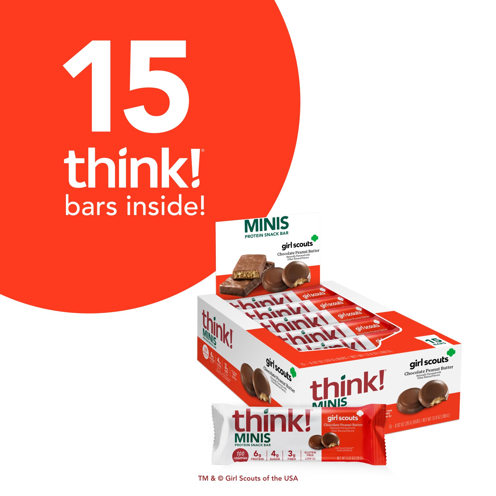 thinkThin close-up of chocolate coating highlighting smooth texture and indulgent taste