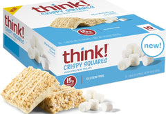 thinkThin front packaging showing marshmallow crunch and 15g protein benefit