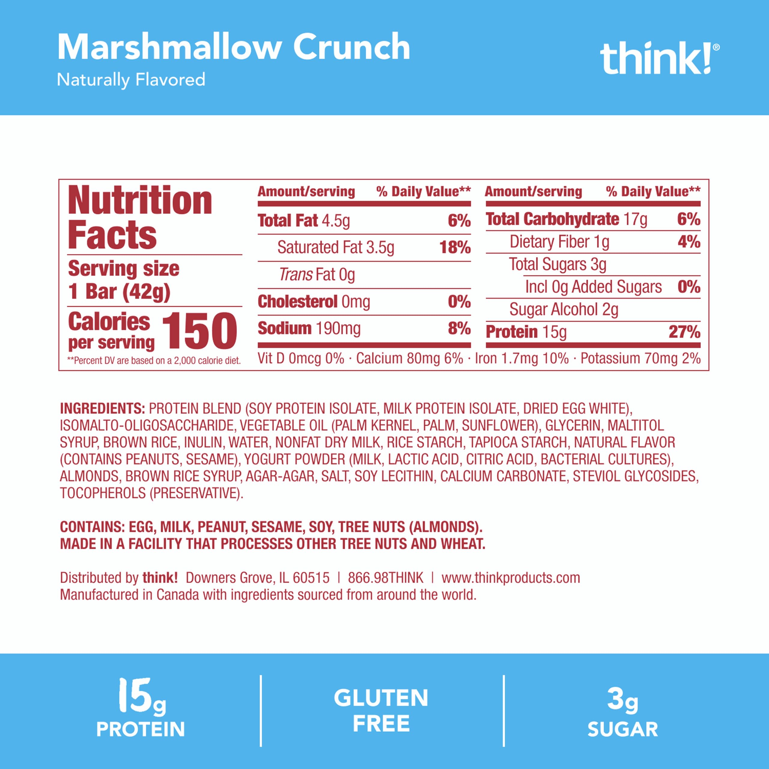 thinkThin bar inside a gym bag illustrating grab-and-go protein benefit