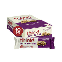 thinkThin front packaging showing 10-count box and benefits