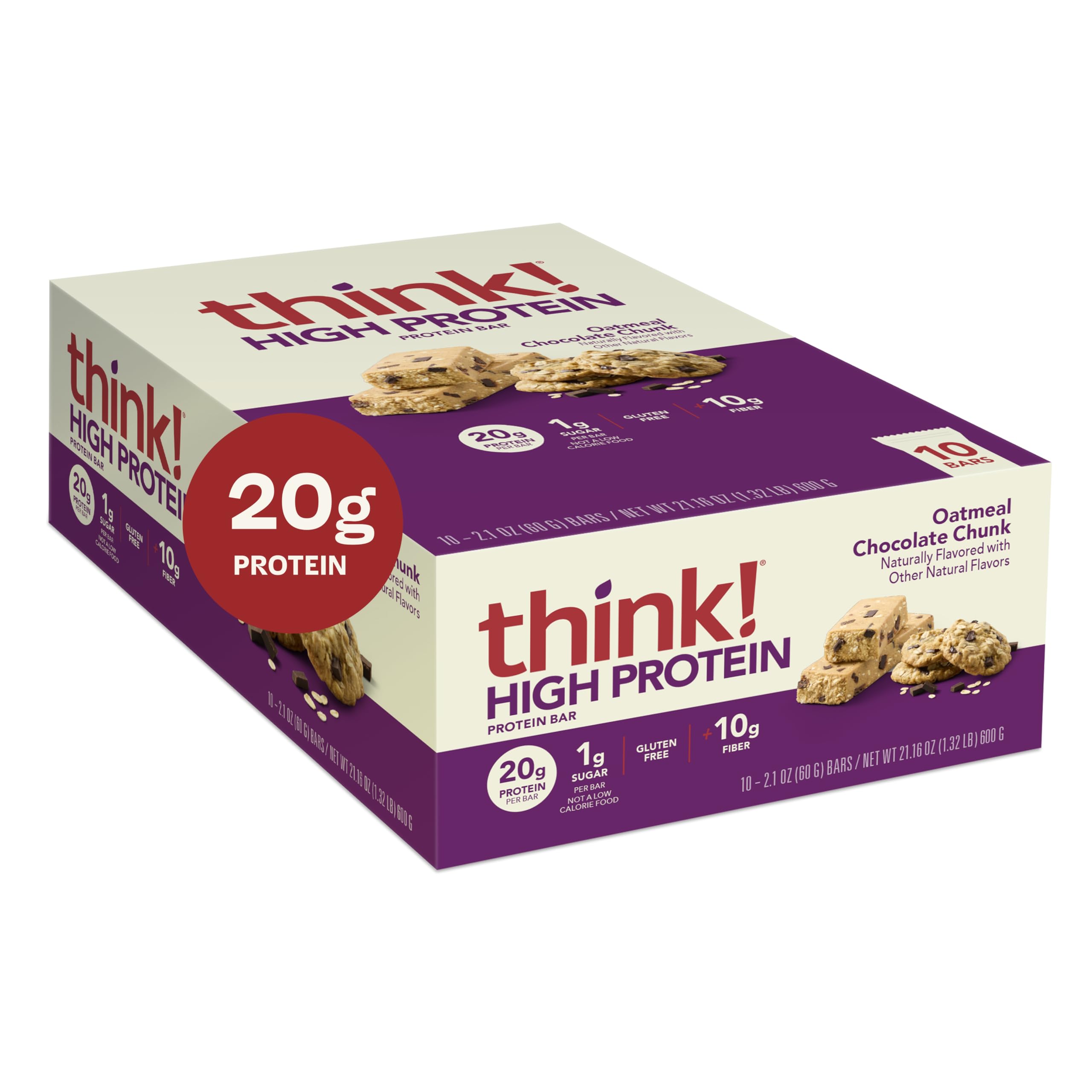 thinkThin bar beside a laptop showing convenient desk snack