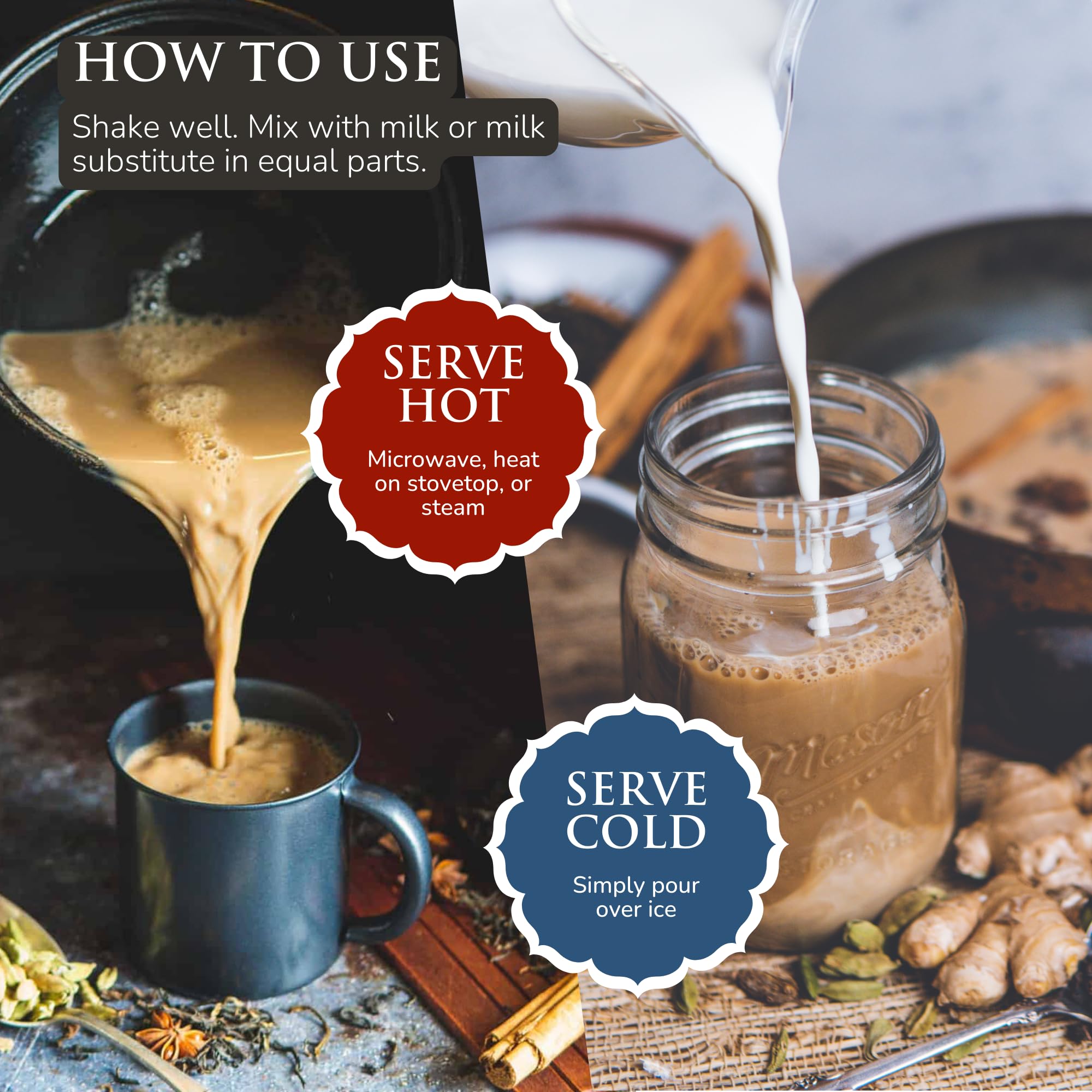 Third Street Chai bottle with spices and tea ingredients showing organic sourcing