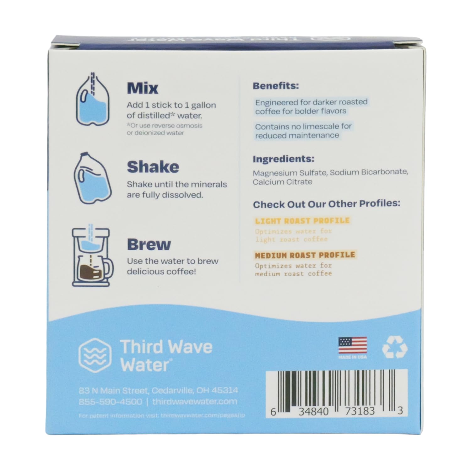 Third Wave Water single-gallon packet close-up, simplifies precise mineral dosing