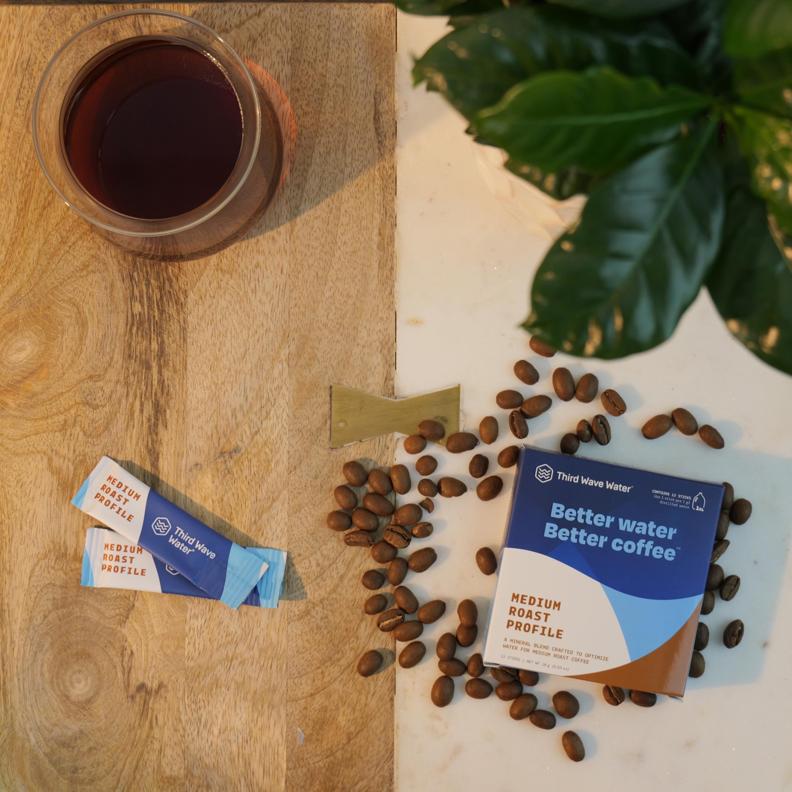 Third Wave Water treated water being used in a pour-over setup to improve extraction and flavor clarity