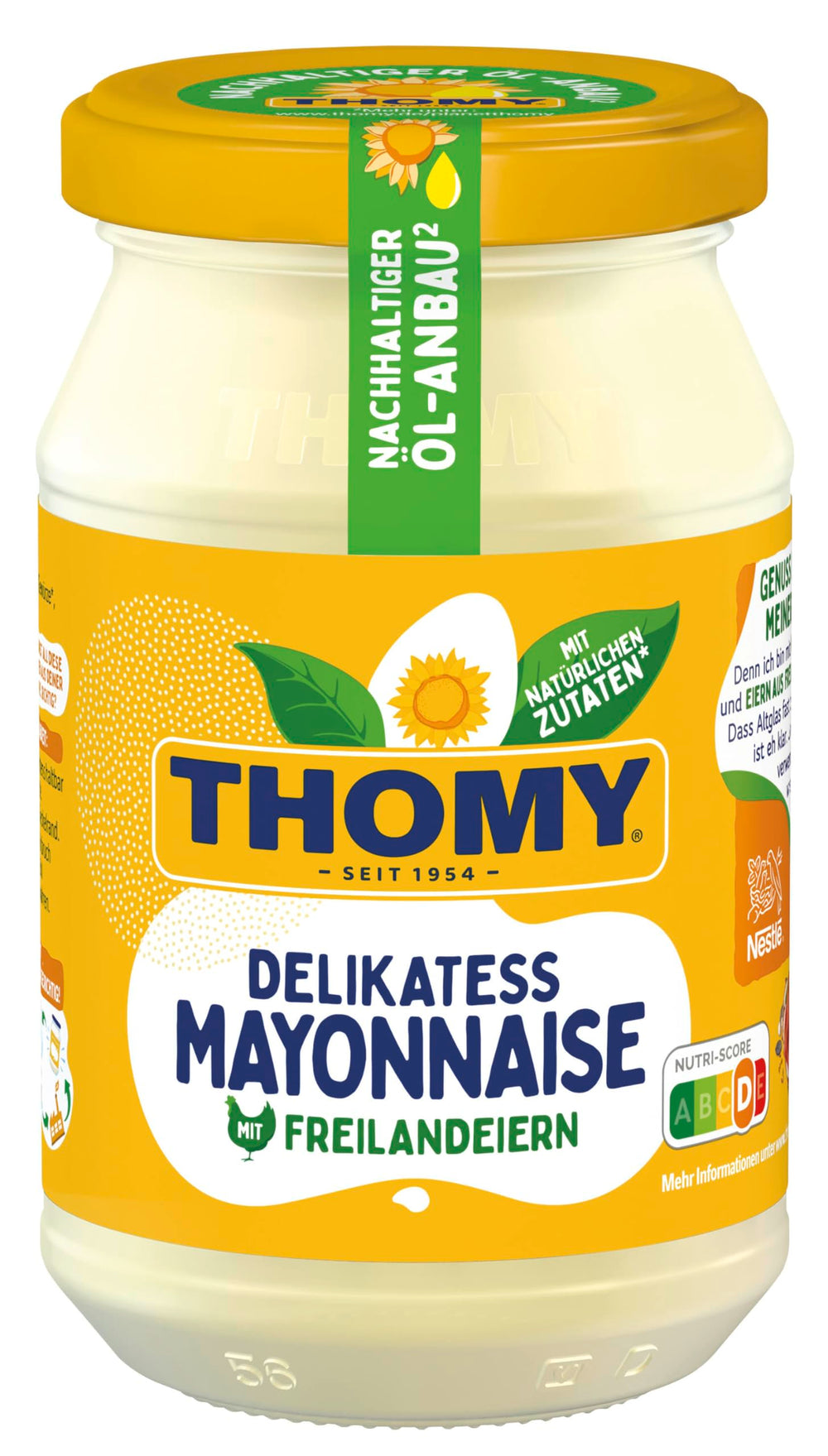 Thomy mayonnaise front packaging showing label and 250ml size, easy identification