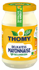 Thomy mayonnaise front packaging showing label and 250ml size, easy identification