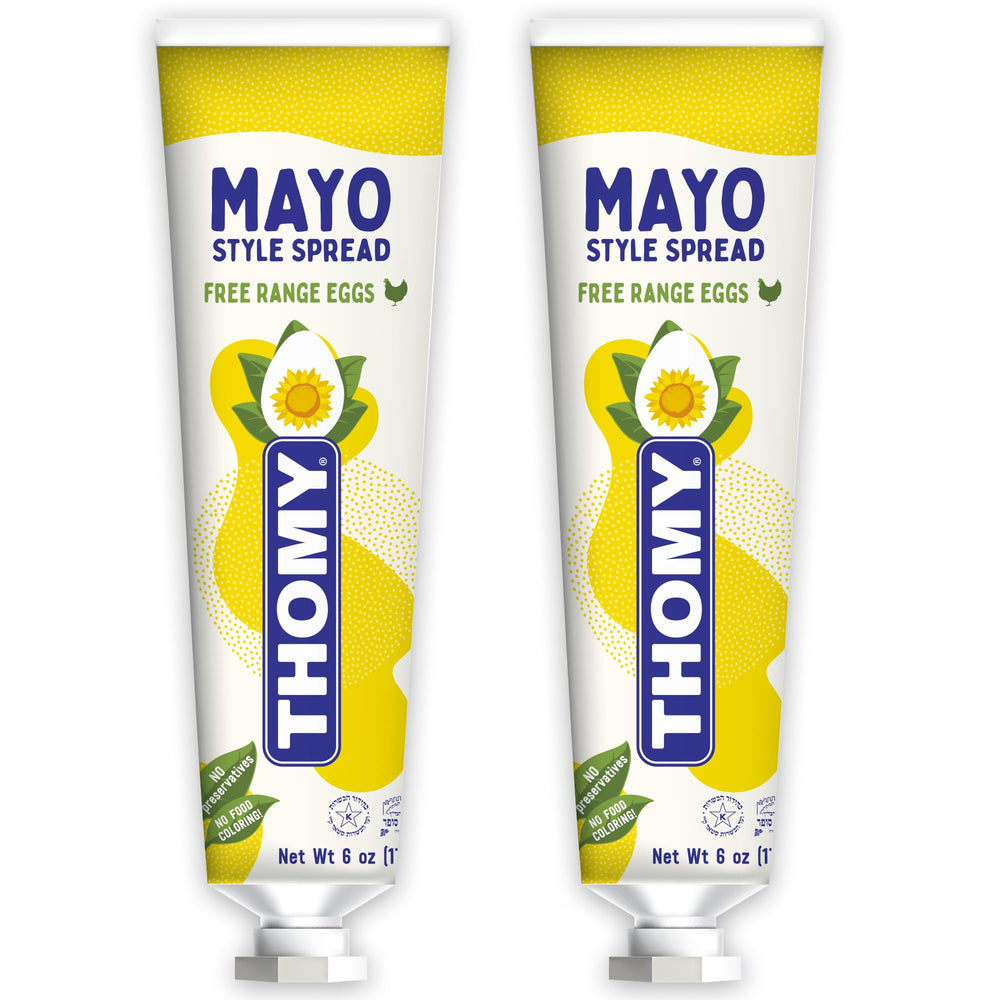 Osem Thomy front packaging showing two 6 oz tubes and brand clarity for portability