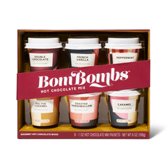 Thoughtfully BomBombs front packaging showing six mini cups for easy gifting